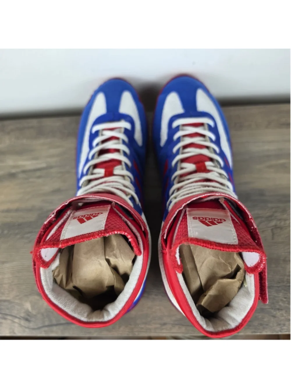 Adidas Combat Speed 4 Wrestling Shoes Size 12 Red White Blue